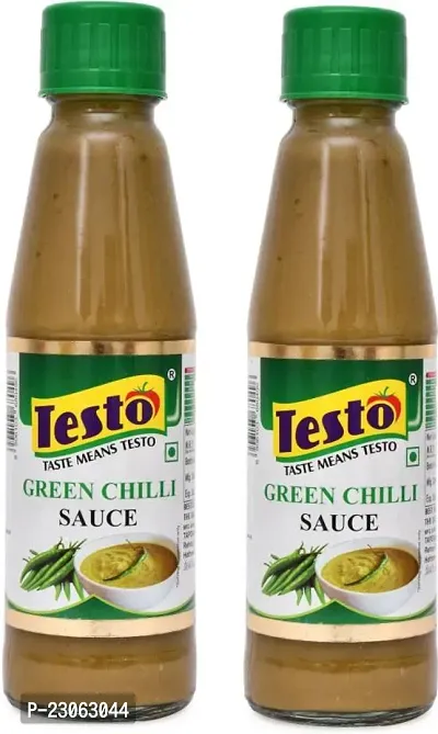 Testo Green Chilli Sauce 200 Gm X 2 Saucenbsp;nbsp;(2 X 100 G)-thumb0