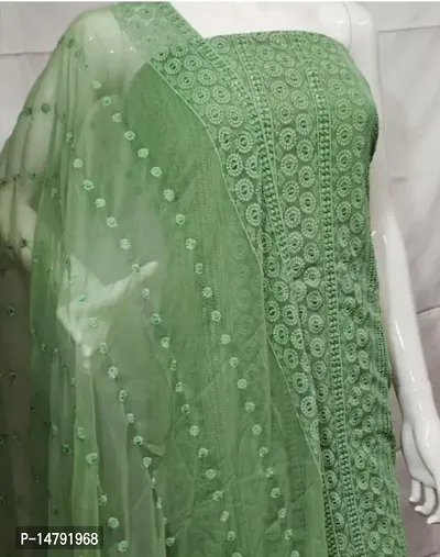 Chikankari dress material online sales