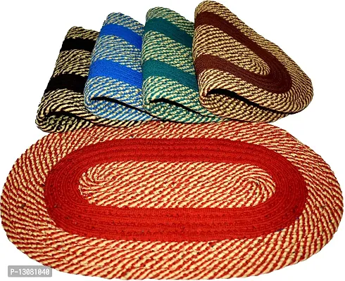 Stylish Fancy Designer Polyester Door Mats Pack Of 5