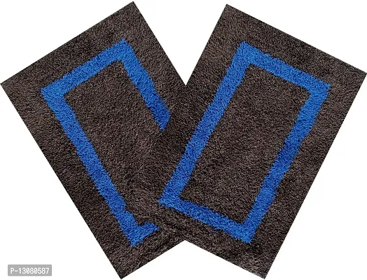 Stylish Fancy Designer Cotton Door Mats Pack Of 2-thumb0