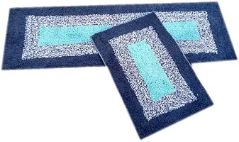 Stylish Fancy Designer Cotton Door Mats Pack Of 2-thumb1