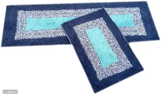 Stylish Fancy Designer Cotton Door Mats Pack Of 2-thumb2