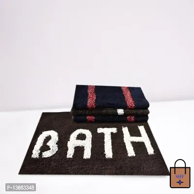 Stylish Fancy Designer Cotton Door Mats Pack Of 4