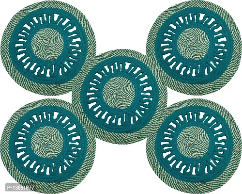 Stylish Fancy Designer Polyester Door Mats Pack Of 5-thumb0