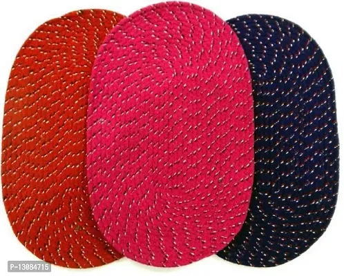 Stylish Fancy Designer Cotton Door Mats Pack Of 5-thumb3