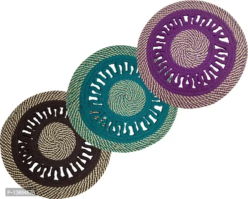 Stylish Fancy Designer Polyester Door Mats Pack Of 3