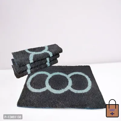 Stylish Fancy Designer Cotton Door Mats Pack Of 4