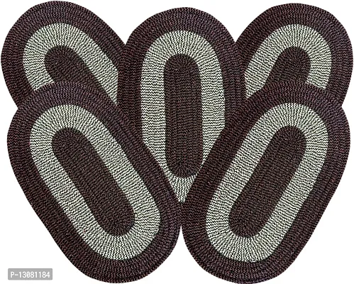 Stylish Fancy Designer Polyester Door Mats Pack Of 5-thumb0