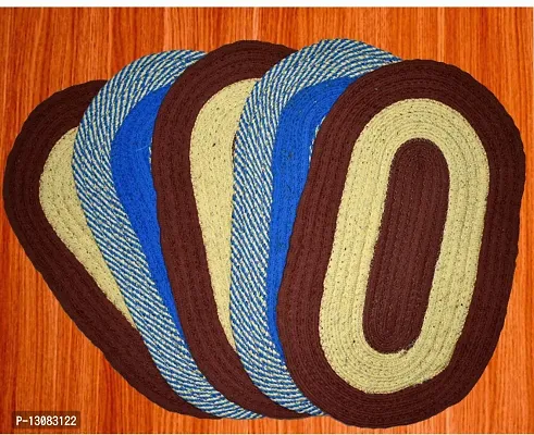 Stylish Fancy Designer Polyester Door Mats Pack Of 5-thumb0