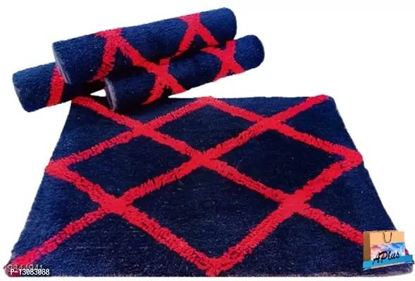 Stylish Fancy Designer Cotton Door Mats Pack Of 4-thumb0