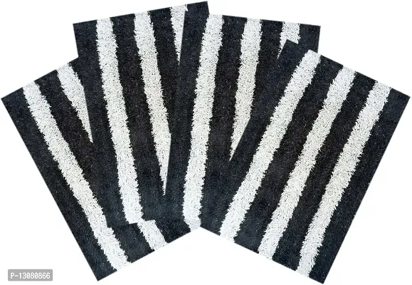 Stylish Fancy Designer Cotton Door Mats Pack Of 4-thumb0