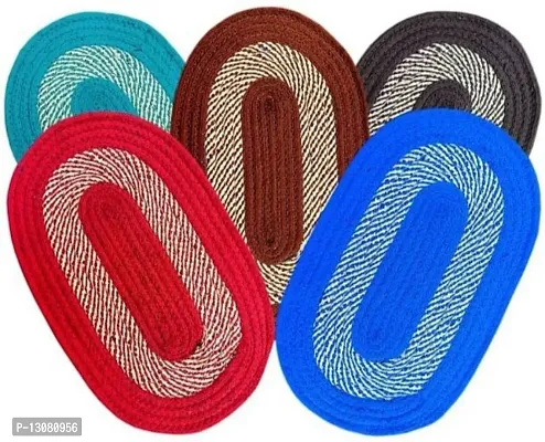 Stylish Fancy Designer Polyester Door Mats Pack Of 5