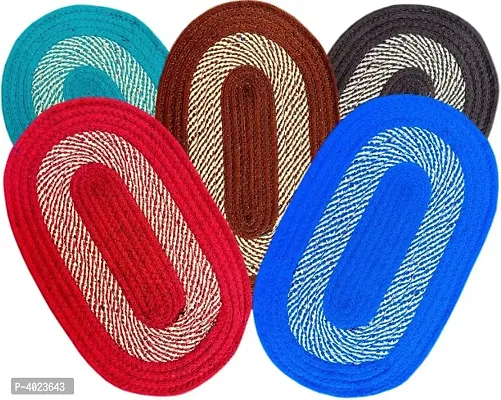 Door Mats And Bathmat Cotton For Home And Office Combo Pack 5 Piece-thumb0