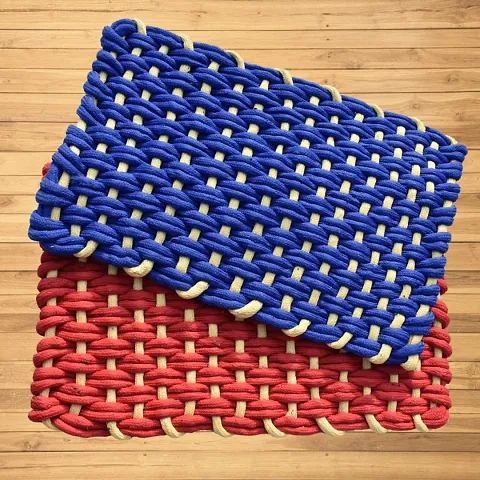 Multicolored Polyester Door Mat Combo
