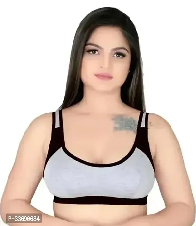 Cotton Non Padded Sports Bra For Women