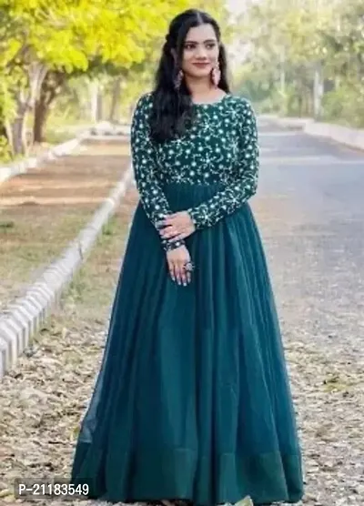Stylish Indo-western Georgette Gown-thumb0