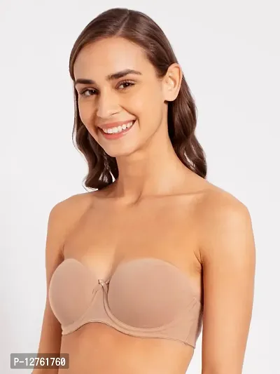 Buy Womens Under-Wired Padded Super Combed Cotton Elastane Stretch Full  Coverage Multiway Styling Strapless Bra with Ultra-Grip Support Band  FE52_Jockey_DarkSkin_38C Online In India At Discounted Prices