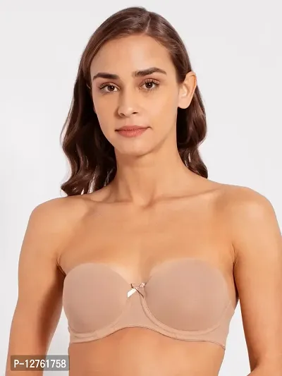 Jockey Women's Under-Wired Padded Cotton Full Coverage Ultra-Grip Support Strapless  Bra – Online Shopping site in India