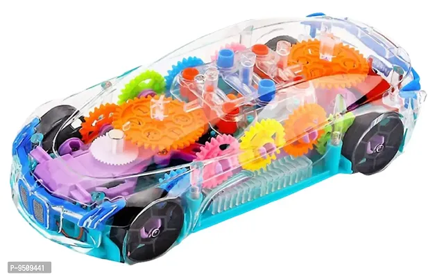 Trendy Toys Boutique Transparent Concept Train Engine Vehicles With 3D Flashing Led Lights Musical Vehicles For Kids