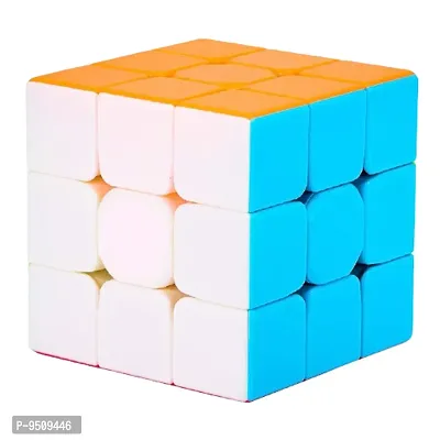 Trendy Rubik Cube 3 X 3 High Speed Sticker Less For Kids And Adults