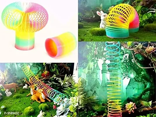 Trendy Rainbow Magic Spring Coil Rainbow Spring Toy Playing For Kids- Multi Color Toy And Party