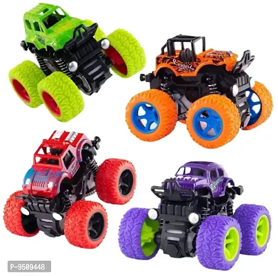 Trendy Monster Truck Cars Push And Go Toy Trucks Friction Powered Cars 4 Wheel Drive Vehicles For Toddlers Children Boys Girls Kids Gift