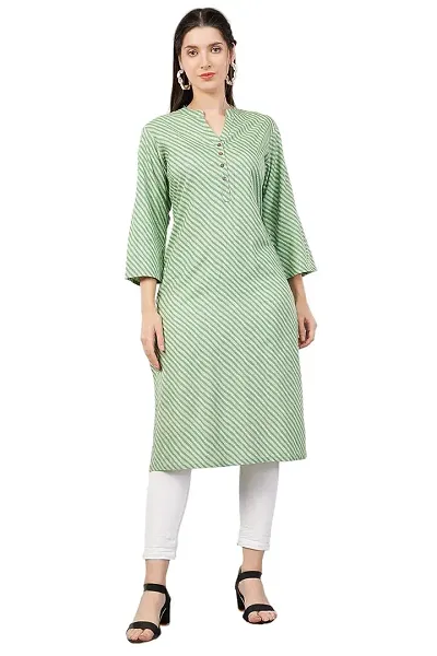 Stylish Viscose Rayon A-Line Printed Kurta