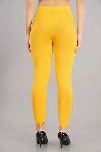 Shruthi Ankle Length Leggings Lime Yellow-thumb2