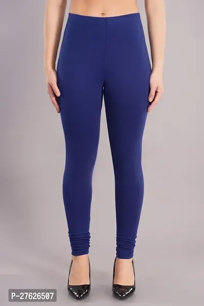 Classic Viscose Rayon Solid Leggings For Women