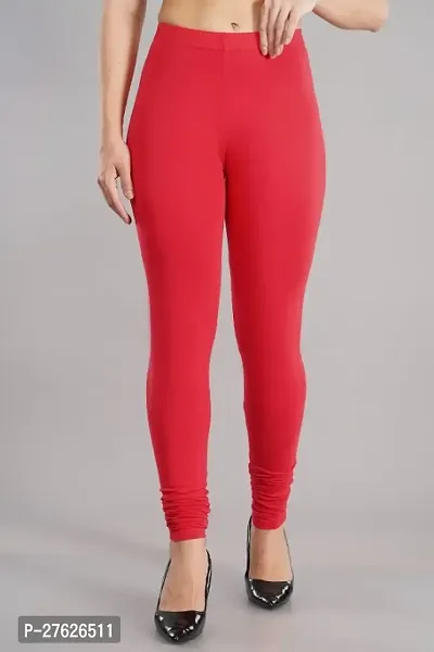 Classic Viscose Rayon Solid Leggings For Women