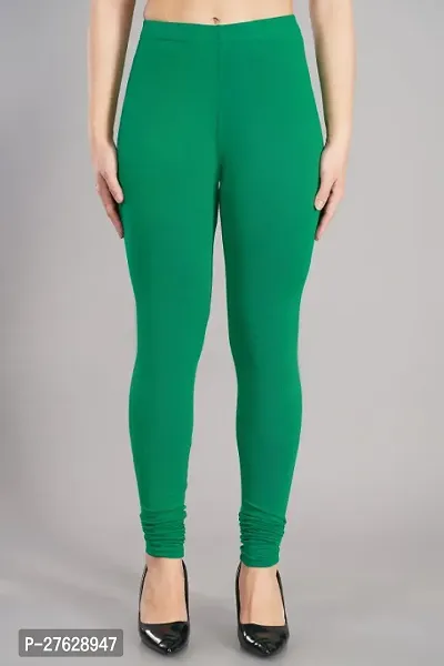 Classic Cotton Lycra Solid Leggings for Women