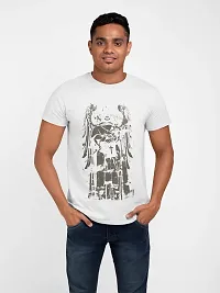 Aayansh CREATION Angel Printed White T-Shirts - Men's Stylish Clothing - Cool tees for Boys-thumb1