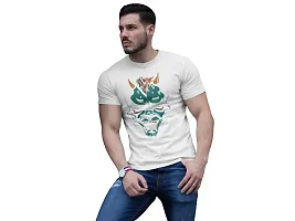 Aayansh CREATION Devil - White - Printed T-Shirts -Abstract Funny Thoughtful Creative Illustrations - Men's Stylish Clothing - Cool tees for Boys-thumb2