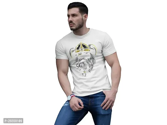 Aayansh CREATION Pirate - White - Printed T-Shirts -Abstract Funny Thoughtful Creative Illustrations - Men's Stylish Clothing - Cool tees for Boys-thumb3