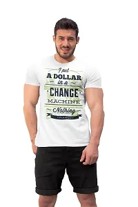 Aayansh CREATION Change Machine - White - Printed T-Shirts -Abstract Funny Thoughtful Creative Illustrations - Men's Stylish Clothing - Cool tees for Boys-thumb4