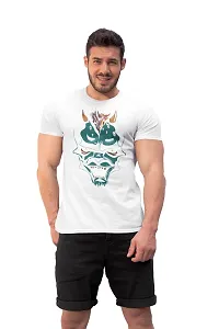 Aayansh CREATION Devil - White - Printed T-Shirts -Abstract Funny Thoughtful Creative Illustrations - Men's Stylish Clothing - Cool tees for Boys-thumb4