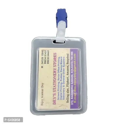Dey s stationery store Plastic ID Badge Holder-thumb0