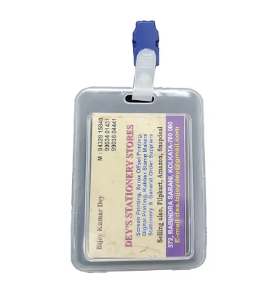 Dey s stationery store Plastic ID Badge Holder