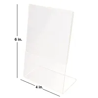White Acrylic QR Bar Code Display Stand, Paper Stand, Perfect for Restaurants, Promotions, Photo Frames for BH..-thumb3