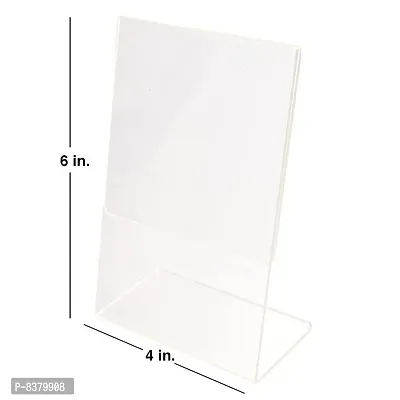 White Acrylic QR Bar Code Display Stand, Paper Stand, Perfect for Restaurants, Promotions, Photo Frames for BH..-thumb4