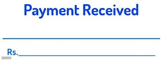 Dey s Stationery Store Payment Received Pre-Inked Rubber Stamp Office Stationary Message - Payment Received( Blue Pack of1 )-thumb0