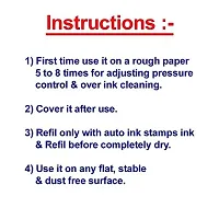 Dey's Stationery Store Cash Paid Pre-Inked Rubber Stamp Office Stationary Message - Cash Paid( Blue Pack of 1 )hellip;-thumb3
