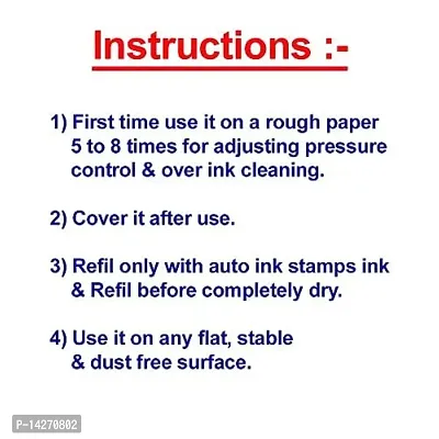 Dey's Stationery Store Cash Paid Pre-Inked Rubber Stamp Office Stationary Message - Cash Paid( Blue Pack of 1 )hellip;-thumb4