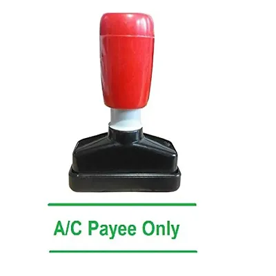 Dey 's Stationery Store A/c Payee Only Pre-Inked Rubber Stamp Office Stationary Message - A/c Payee Only( Green Pack of 1 )