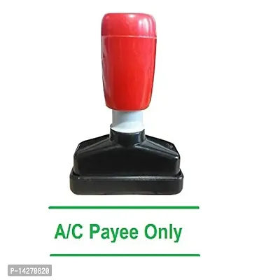 Dey 's Stationery Store A/c Payee Only Pre-Inked Rubber Stamp Office Stationary Message - A/c Payee Only( Green Pack of 1 )-thumb0