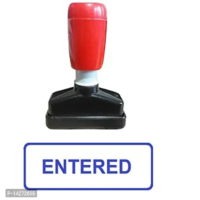Entered Pre-Inked Rubber Stamp Office Stationary Message - Entered ( Pack of 1 )-thumb0