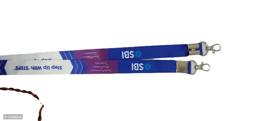 State Bank of India/Ribbons for ID Card with Free Transparent Holder for Official Use Colour-Royal Blue.-thumb4