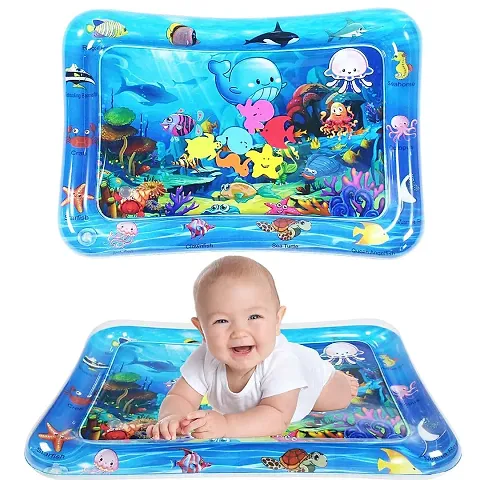 Baby Kids Water Play Mat Toys Inflatable Tummy Time Leak-Proof Water Play Mat,Fun Activity Play Center IndoorOutdoor Water Play Mat For Baby (Water Play Mat),Multicolor,Pack of 1