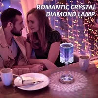 Crystal Lamp,16 Color Changing RGB Touch Lamp,Rechargeable Diamond Table Lamp for Bedroom Living Room,Party Dinner Decor Creative Lights.(Pack of 1)-thumb3