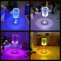 Crystal Lamp,16 Color Changing RGB Touch Lamp,Rechargeable Diamond Table Lamp for Bedroom Living Room,Party Dinner Decor Creative Lights.(Pack of 1)-thumb2
